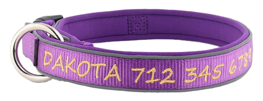 Purple with Gold Embroidery