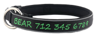 Black with Green Embroidery