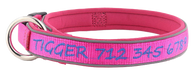 Pink with Blue Embroidery